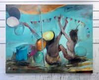 Image 2 of Painting / maleri / "The celebration – Lost in celebration VI" / 195x155 cm