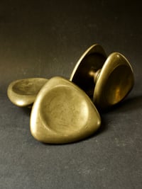 Image 2 of Two Sets of Large Triangular Push-Pull Door Handles, French