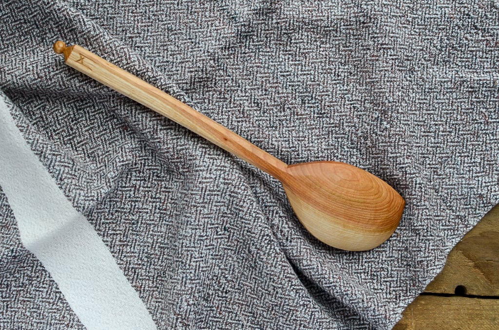 Large Black Birch Cooking Spoon - #34
