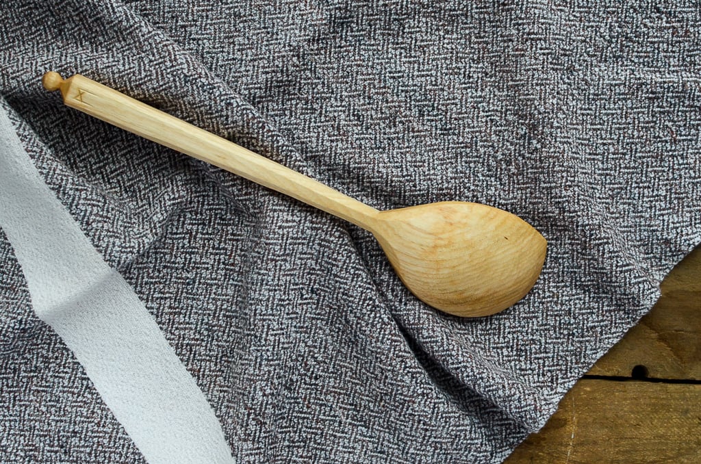 Large Black Birch Cooking Spoon - #35