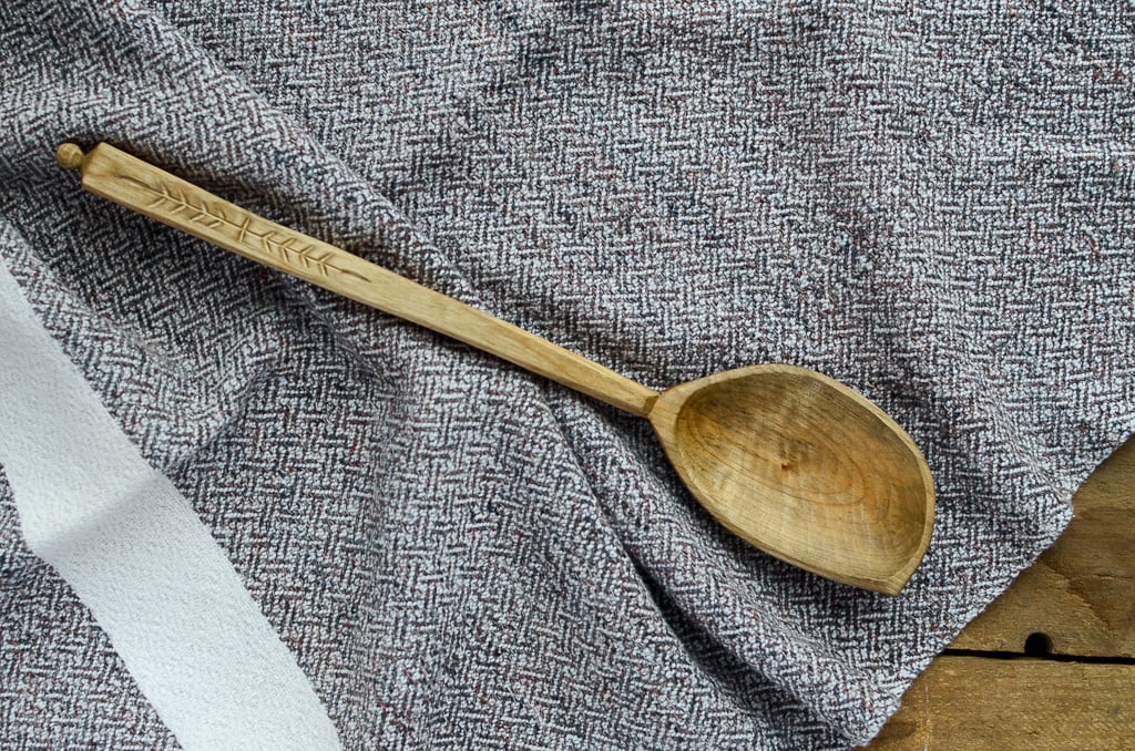 Large Spalted Birch Cooking Spoon - #36