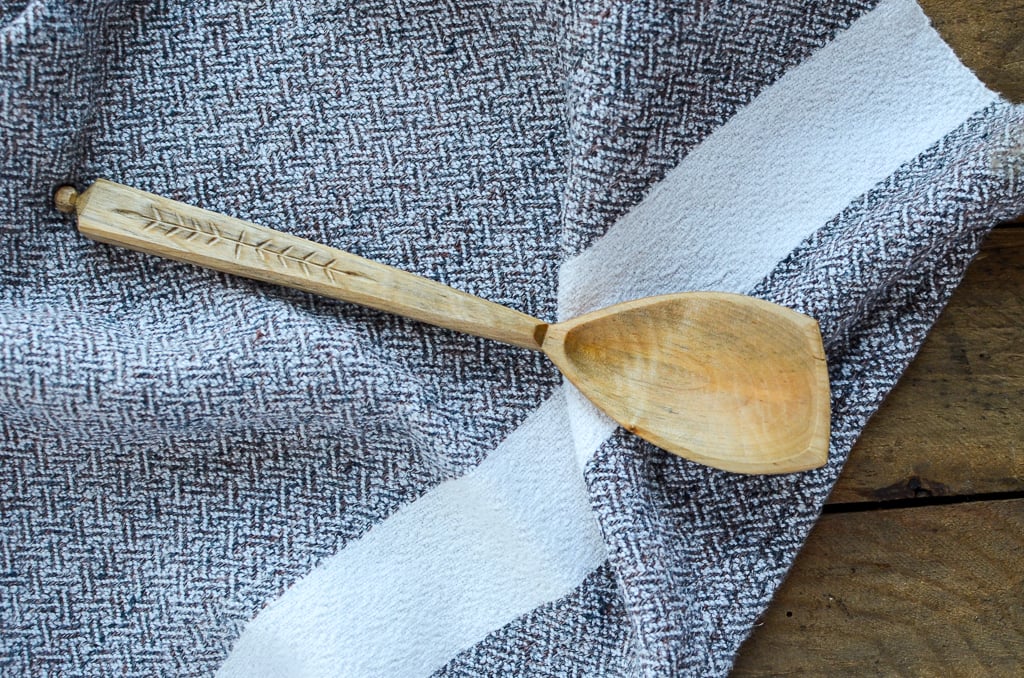 Small Spalted Birch Cooking Spoon - #40