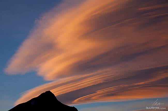 Lenticular Clouds at Sunset