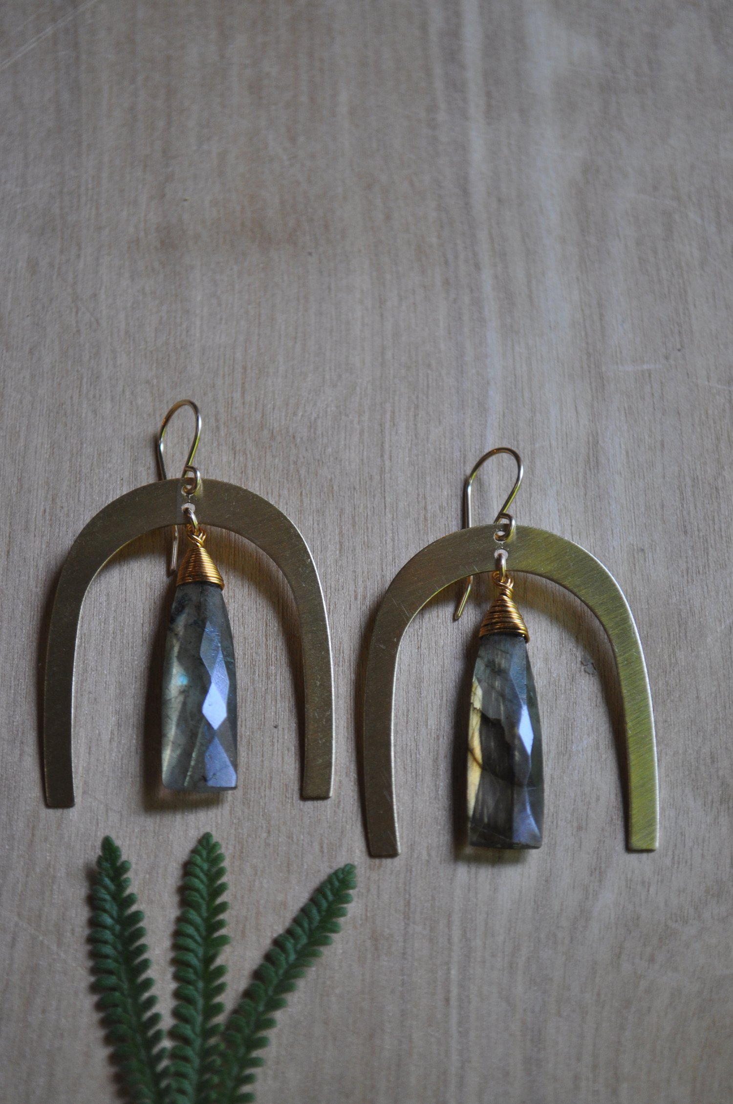 Image of The Rambler Dangles - Featuring Labradorite Triangles