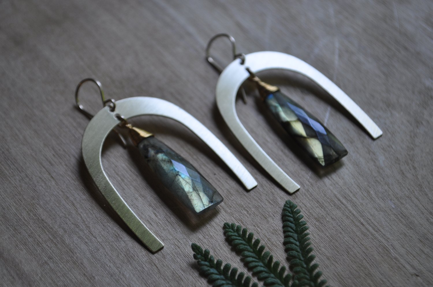 Image of The Rambler Dangles - Featuring Labradorite Triangles