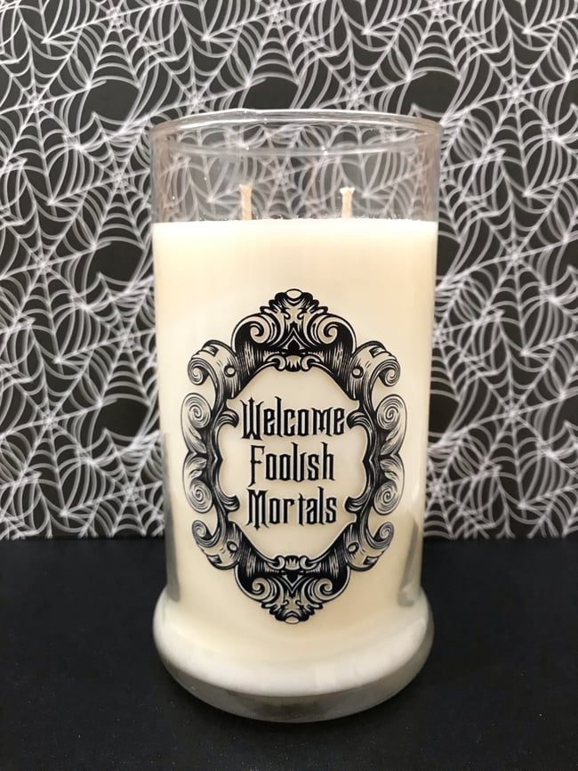 Welcome Foolish Mortals Candle 