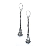 Image 1 of Flail earrings in sterling silver or gold