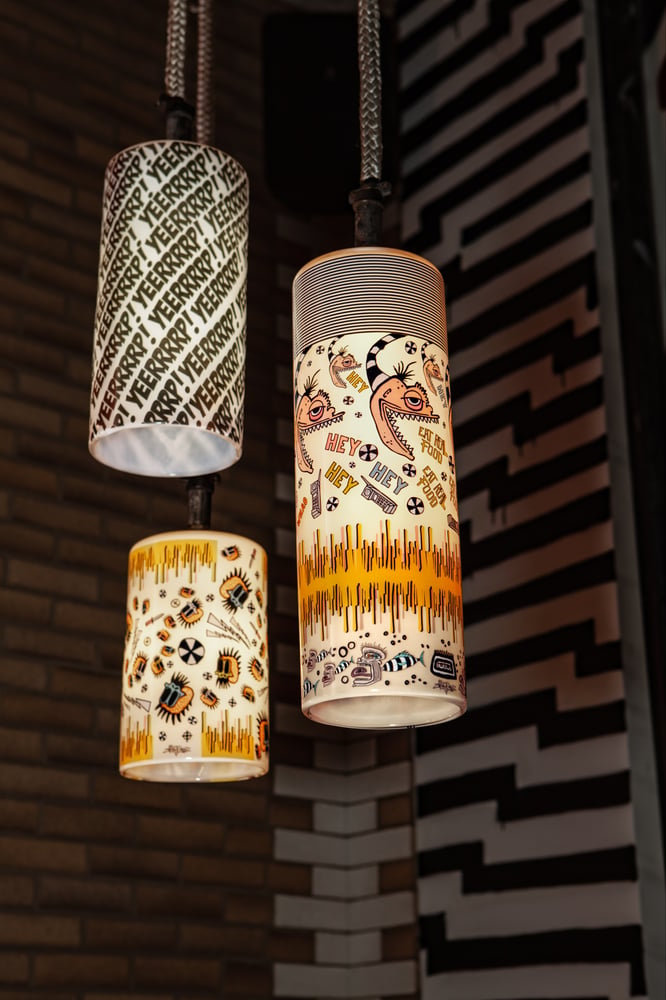 Image of Lg. Cheu Noodle Bar Sketch Pendant Light #6