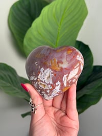 Image 2 of PUFFY PURPLE SEA JASPER HEART