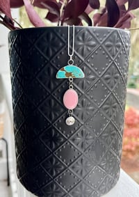 Image 2 of Turquoise and Shell Necklace