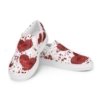 Image 2 of Men’s Valentines slip-on canvas shoes