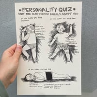 Image 1 of Personality Quiz - A4 Riso Print