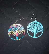 Image 2 of "Tree of Life" Fashion Earrings