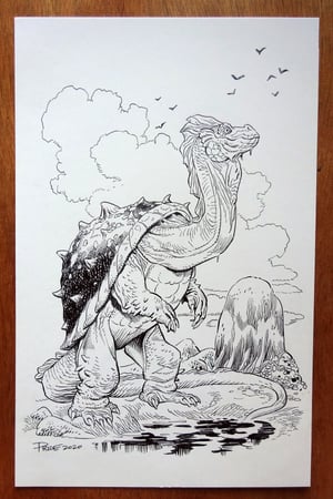 "Turtle Dragon" Smaugust 2020 (Original Art)