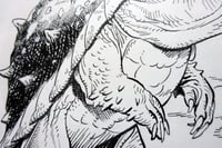 Image 3 of "Turtle Dragon" Smaugust 2020 (Original Art)