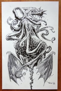 Image 2 of "Eldritch Horror Dragon" Smaugust 2020 (Original Art)