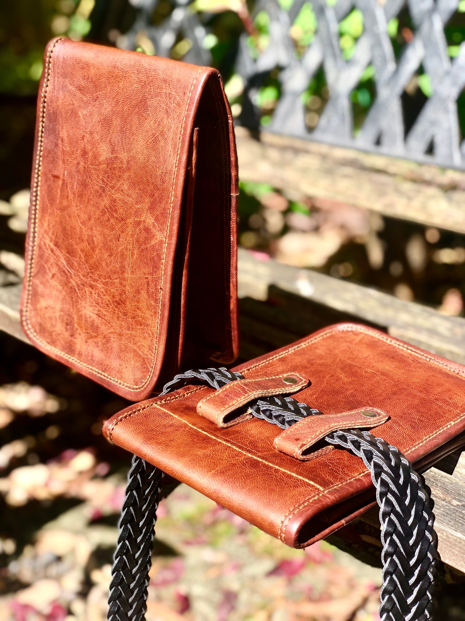 Image of 7”x5.5” - Handmade Leather Belt Bag/Bumbag #2