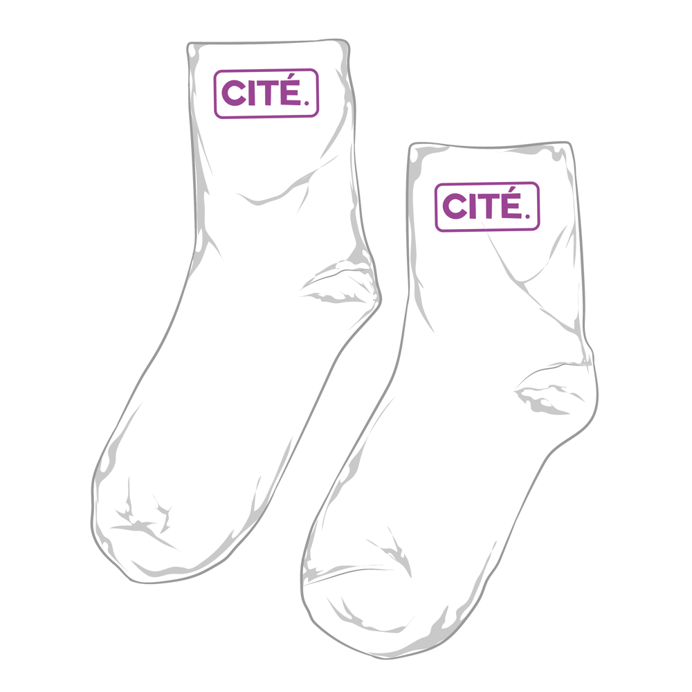 Chaussettes "CITE." [RED] (2 Pack)