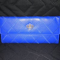 Image 2 of Blue Quilted Fashion Wallet