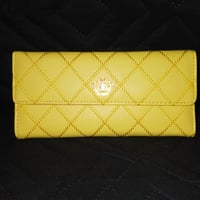 Image 2 of Yellow Quilted Fashion Wallet