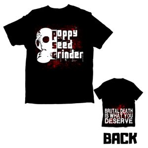 Image of White Mask on a Red Mess T-SHIRT