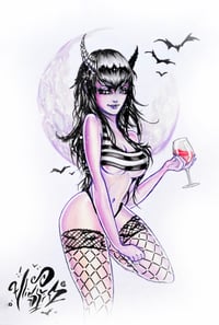 "Vampire Babe" Holographic Print