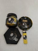 INSPIRED STEELERS ROLLING TRAY SET