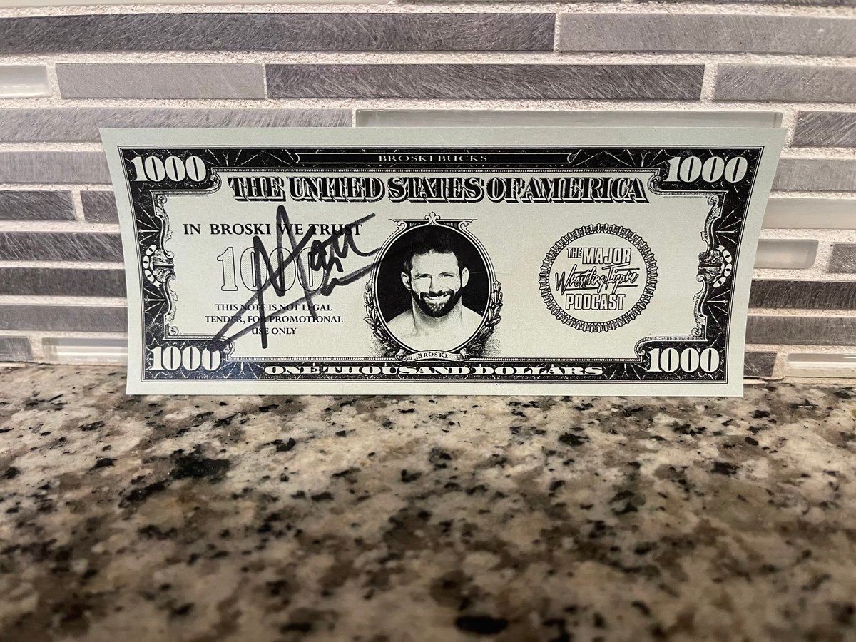 Autographed Broski Buck (free shipping in USA)