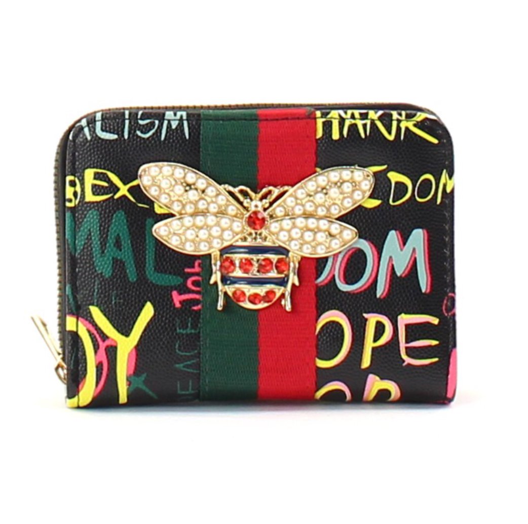 gucci wallet with bumblebee