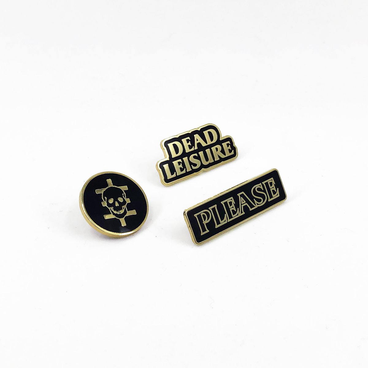 Dead Leisure Enamel Pin set