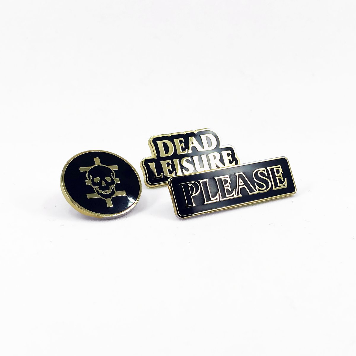 Dead Leisure Enamel Pin set