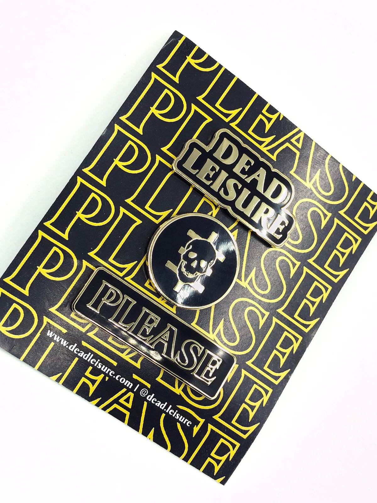 Dead Leisure Enamel Pin set