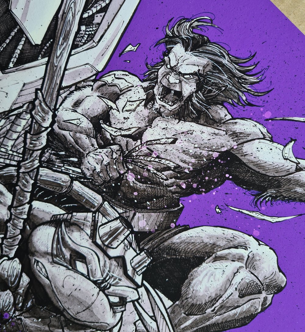 Donatello/beast team up fine art giclee print 