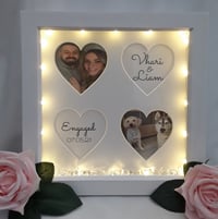 Image 4 of Personalised Engagement Frame,Engagement Gift, LED Engagement Frame