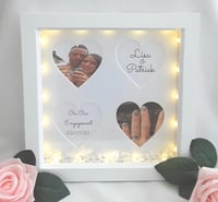 Image 1 of Personalised Engagement Frame,Engagement Gift, LED Engagement Frame
