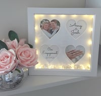 Image 5 of Personalised Engagement Frame,Engagement Gift, LED Engagement Frame