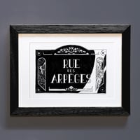 Plaque de la rue des Arpèges (original)