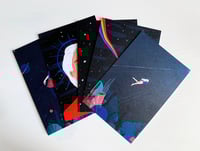 Image 1 of Set of 5 postcards - Fantasy girls