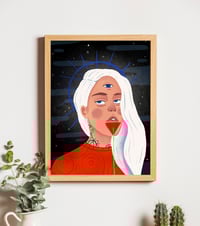 Image 1 of Third eye girl with lollipop