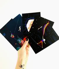 Image 2 of Set of 5 postcards - Fantasy girls