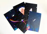Image 3 of Set of 5 postcards - Fantasy girls