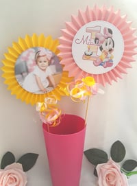 Image 3 of Personalised Baby Minnie Cake Topper,Baby Minnie Party,Baby Minnie Centrepiece
