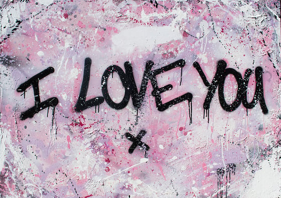 Image of ILOVEYOU PINK A4 -A3