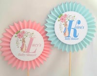 Image 2 of Personalised Peter Rabbit Baby Shower Cake Topper,  Personalised Peter Rabbit Centrepiece 