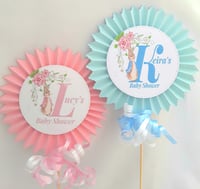 Image 1 of Personalised Peter Rabbit Baby Shower Cake Topper,  Personalised Peter Rabbit Centrepiece 
