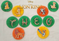 Image 1 of Personalised Lion king Backdrop,Lion King Party,Lion King Party Wall Decor