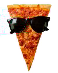 Pizza Face Print