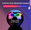 Digital Alarm Clock Music Player Wireless Ball Shape Clock Speaker