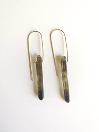 Image 2 of Smoky Quartz portal earrings  SQPE-001
