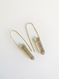 Image 4 of Smoky Quartz portal earrings  SQPE-001